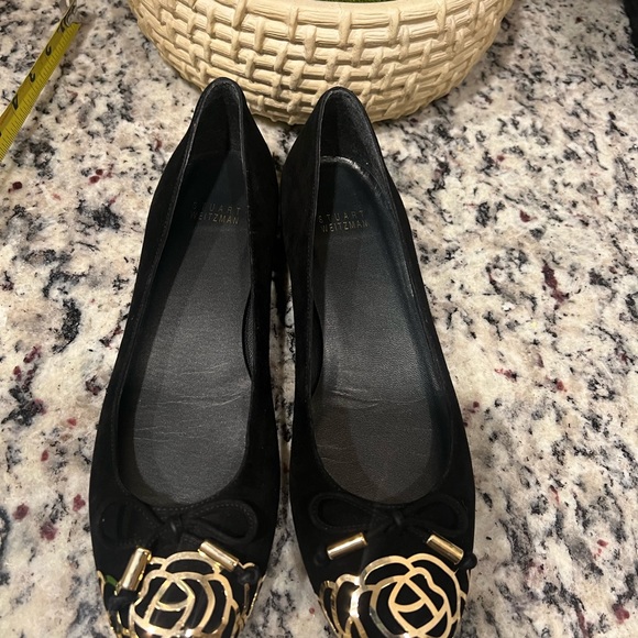 Stuart Weitzman black flat with caged toe 8N - Picture 4 of 10